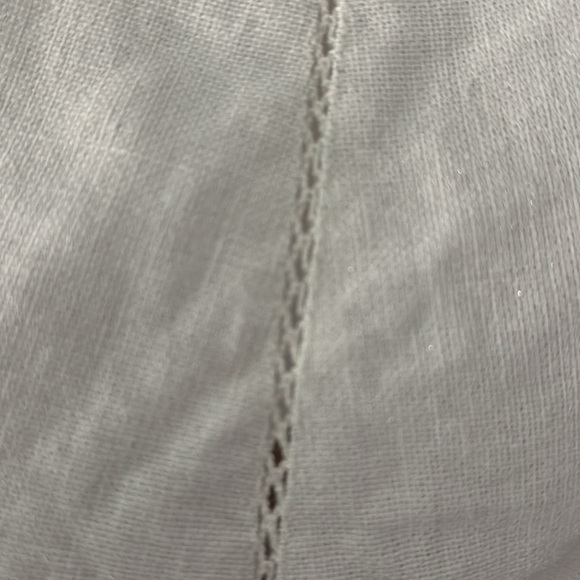 White house/black market Linen Maxi skirt Womens 10 lined Mermaid crochet Boho - Picture 5 of 10